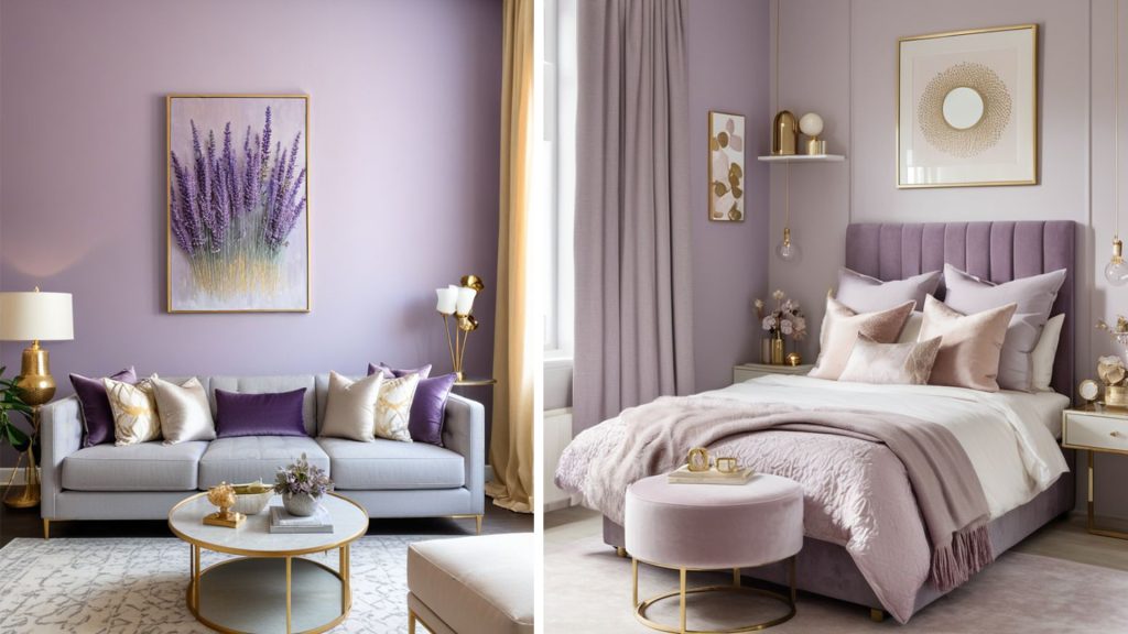 Lavender/Lilac Wall Color Combination
