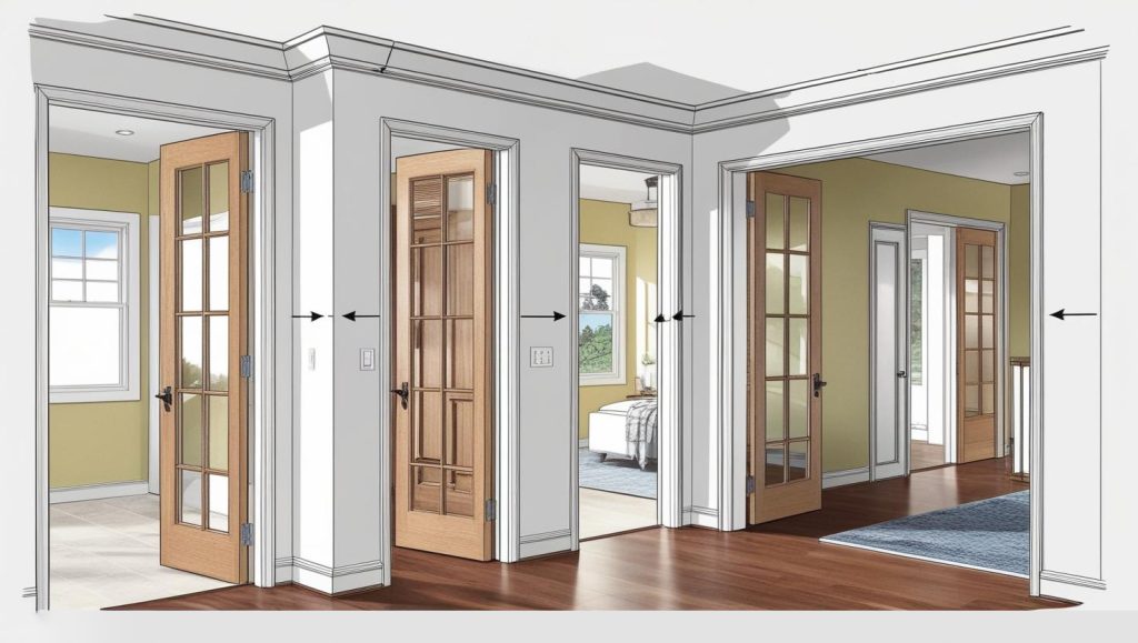 Decide positions of doorways beforehand