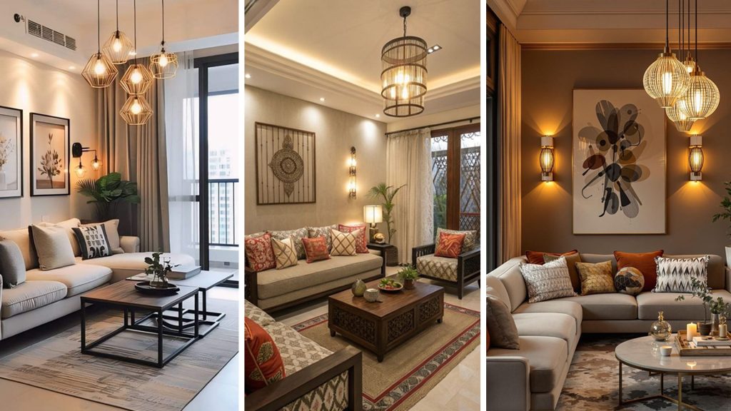 Layered Lighting Living Room Design