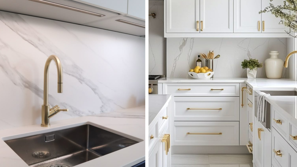 Metallic Shade Kitchen Interior Design