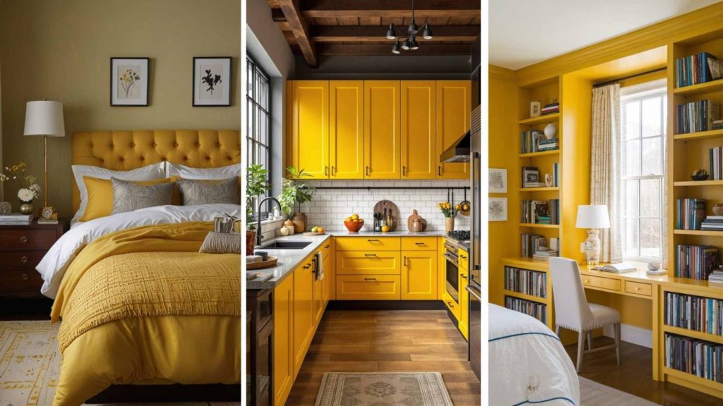 Wall Color Combinations with Mustard Yellow