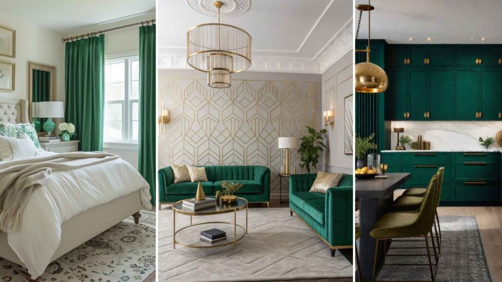 Wall Color Combinations with Emerald
