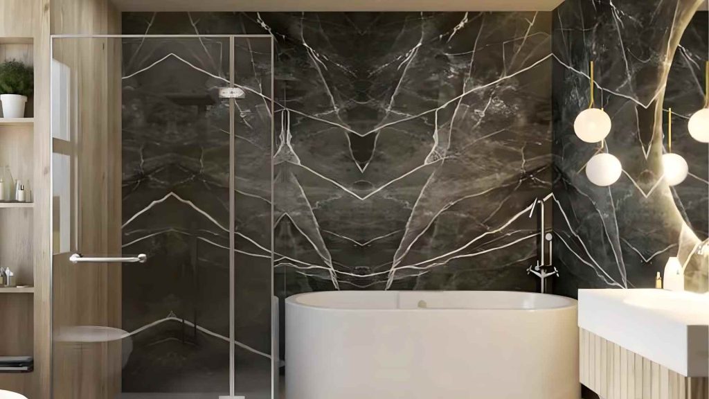 Black Bathroom Tiles Design