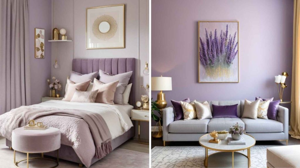 Wall Color Combinations with Lilac and Lavender