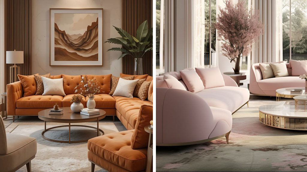 Statement Seating Sofa for Living Room