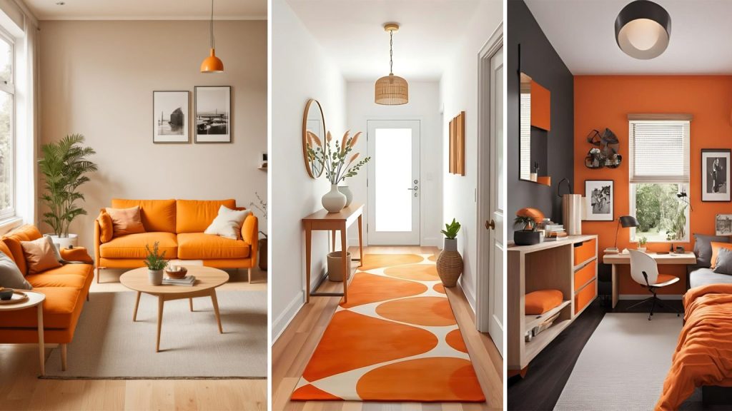 Wall Color Combinations with Rust Orange