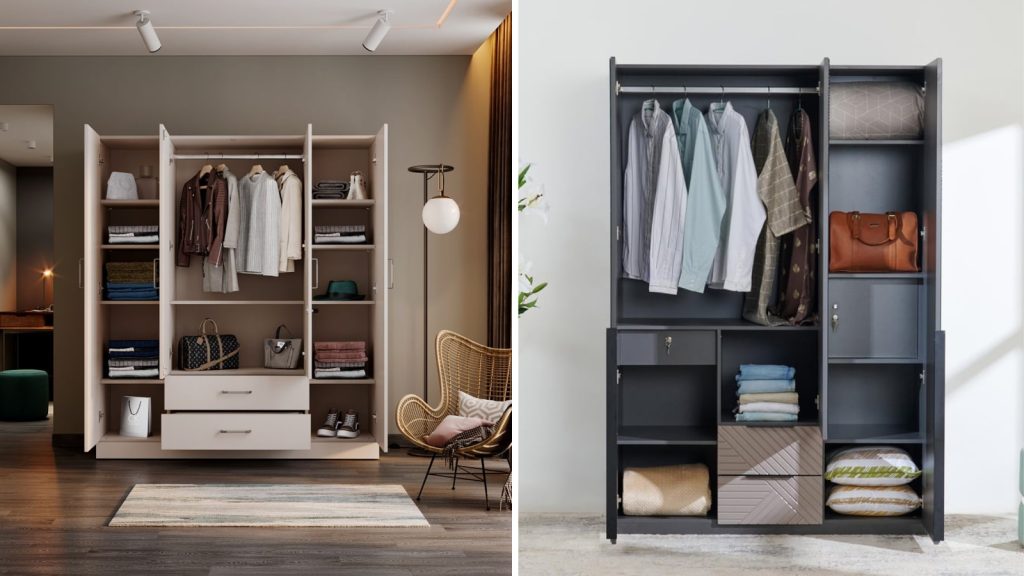 Mirrored Wardrobes with Storage