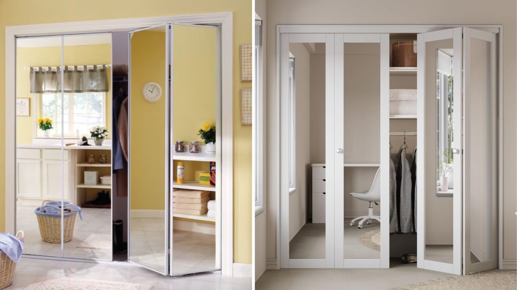 Bi-Fold Mirrored Wardrobe Designs