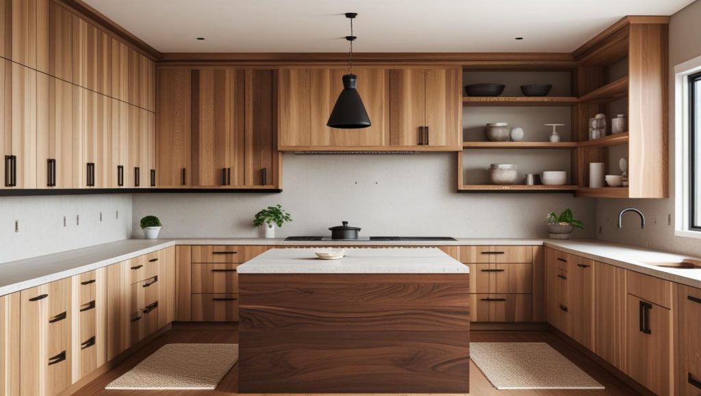 Two-Tone Wood Kitchen Color Ideas