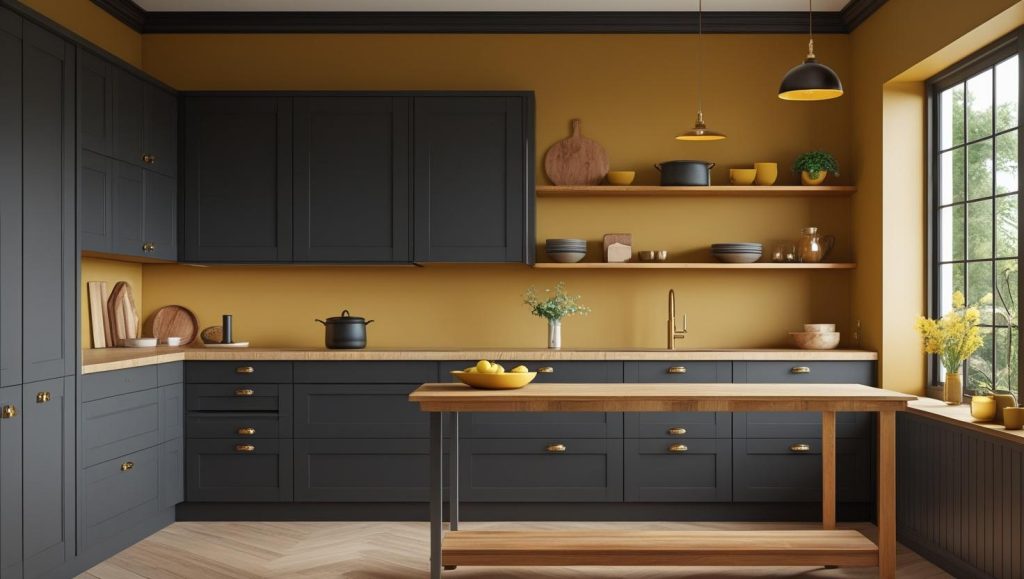Mustard Yellow Kitchen Color Ideas