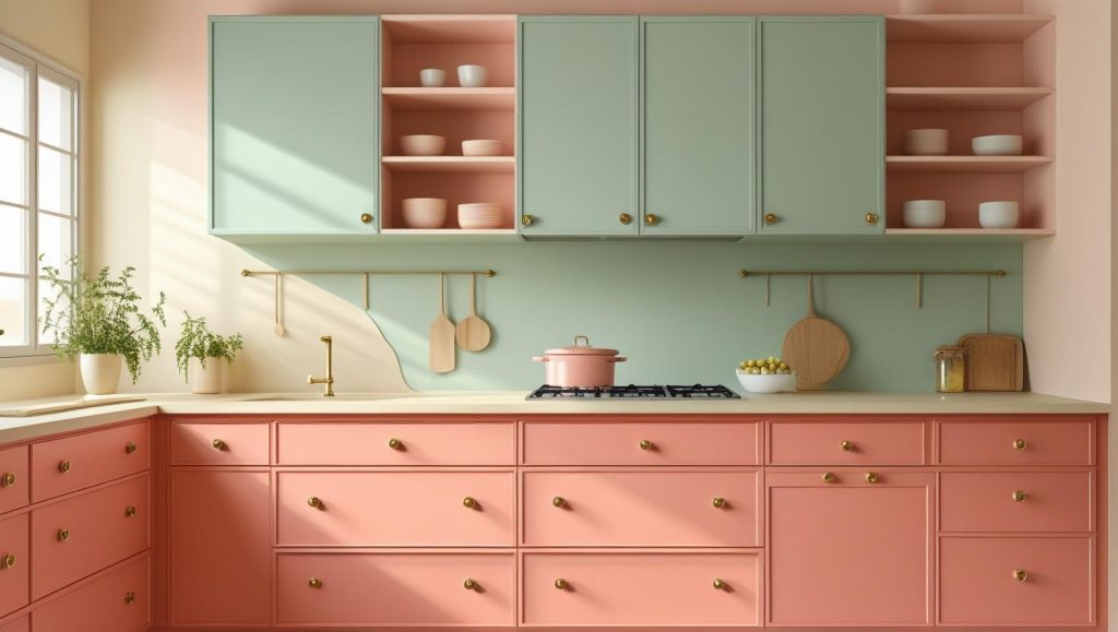 Soft Coral Kitchen Color Ideas