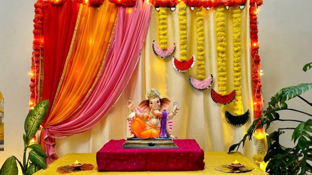 Cloth Decoration for Ganpati