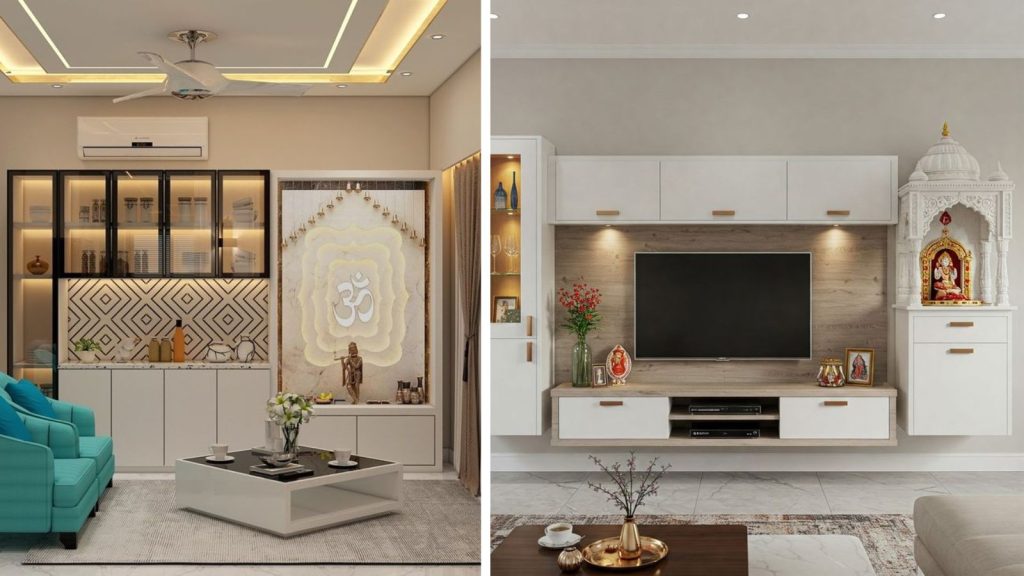 Mandir in Living Room Ideas