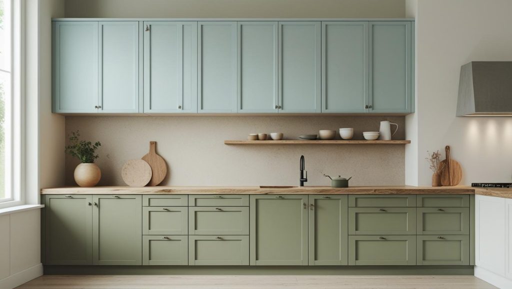 Peaceful Colors Kitchen Design | Opalspace