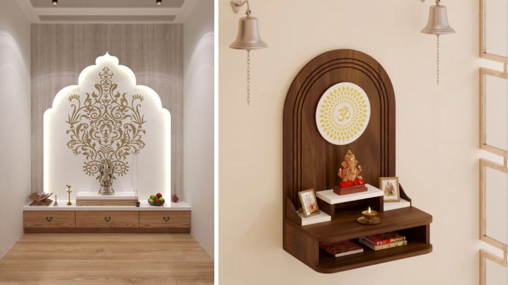 Pooja Mandir Designs for Walls