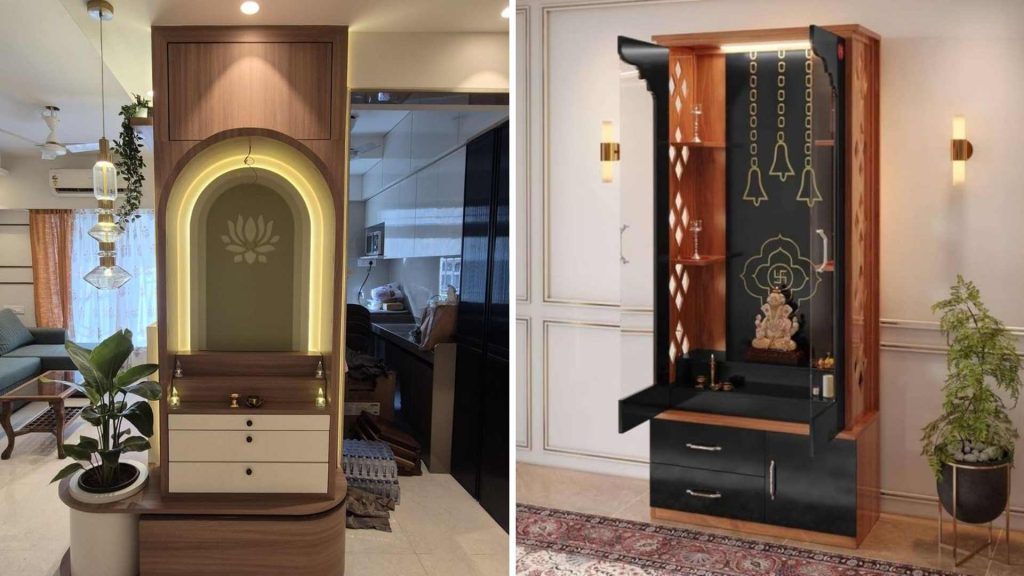 Standing Pooja Unit Mandir Design