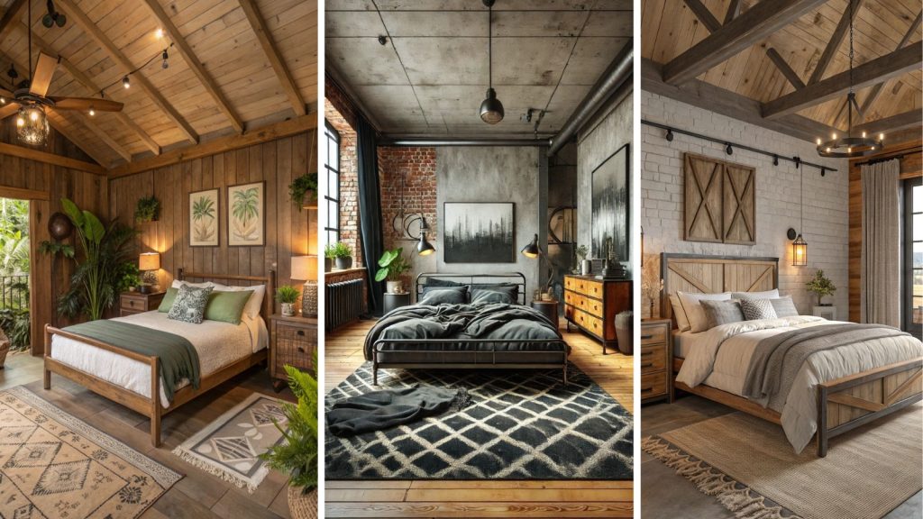 Vintage Rustic Bedroom Color Designs