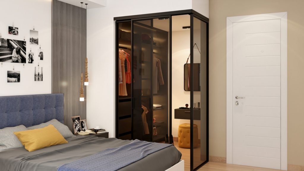 Corner Wardrobe Design for Small Bedroom