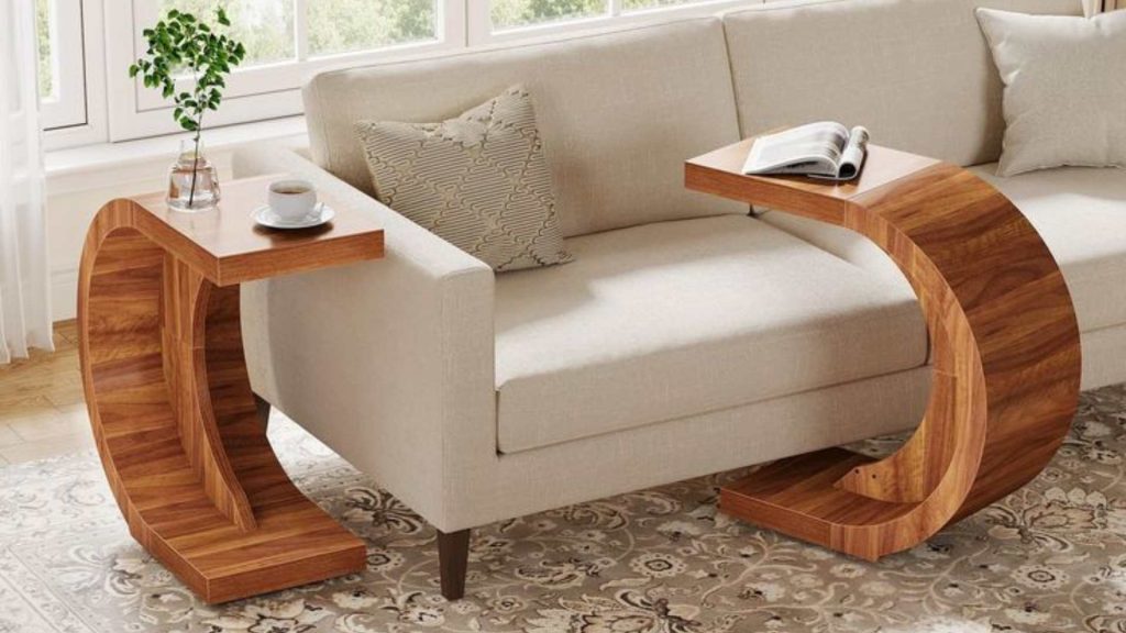 C-Shaped Coffee Table