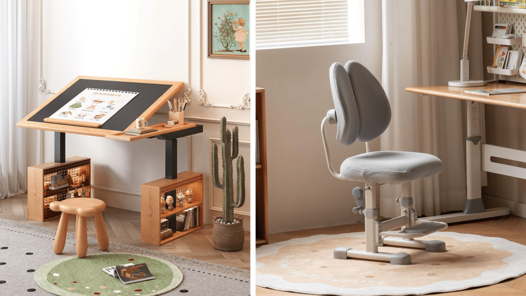 Ergonomic study furniture for kids study room