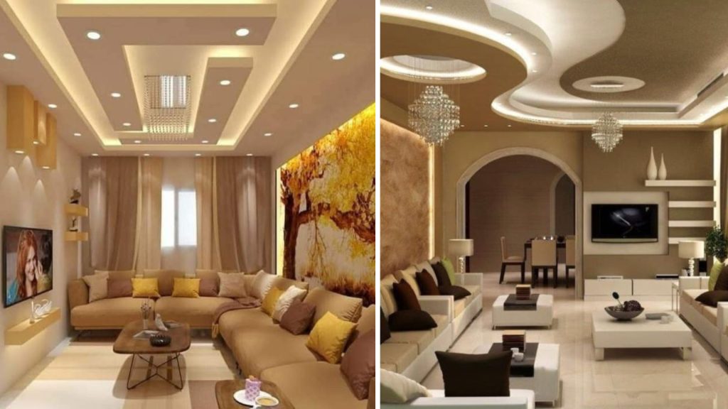 False ceiling cost estimation for living room design