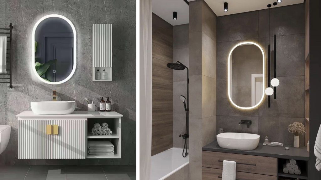 Compact Bathroom Mirror Cabinet with Storage for Modern Homes