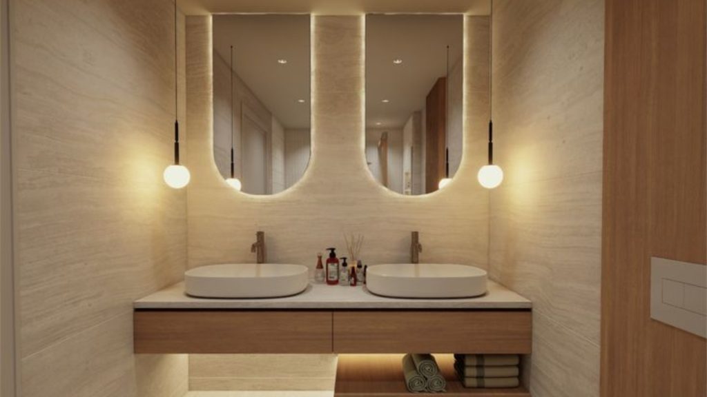 Minimal Smart Bathroom Mirror Design for Modern Bathrooms