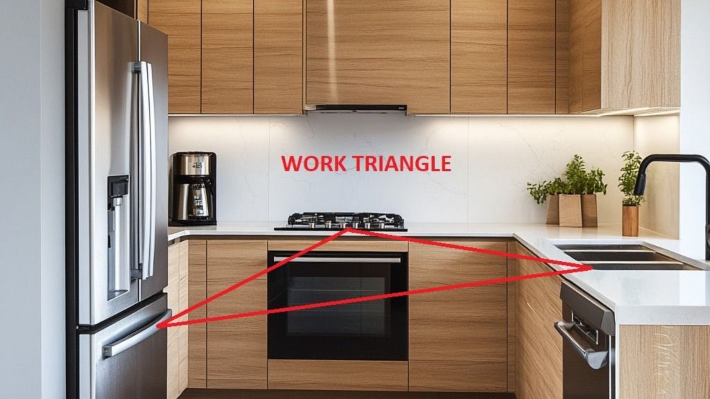 Golden Triangle Rule for Standard Indian Kitchen Size