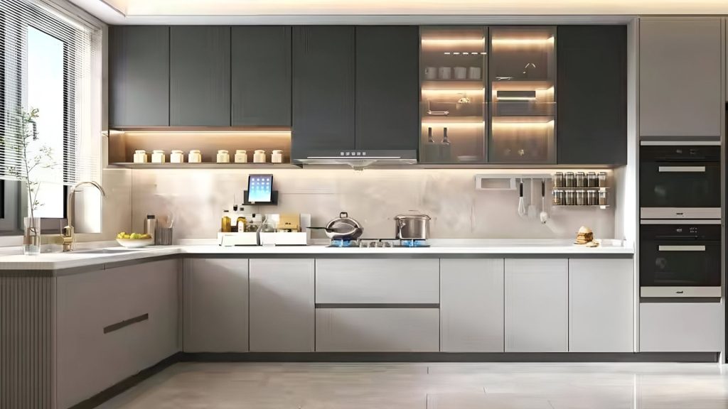 Standard modular kitchen cabinet sizes in Indian homes