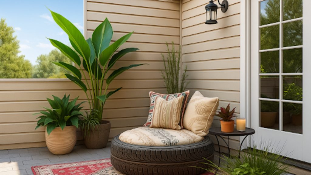 DIY wooden pallet furniture for terrace