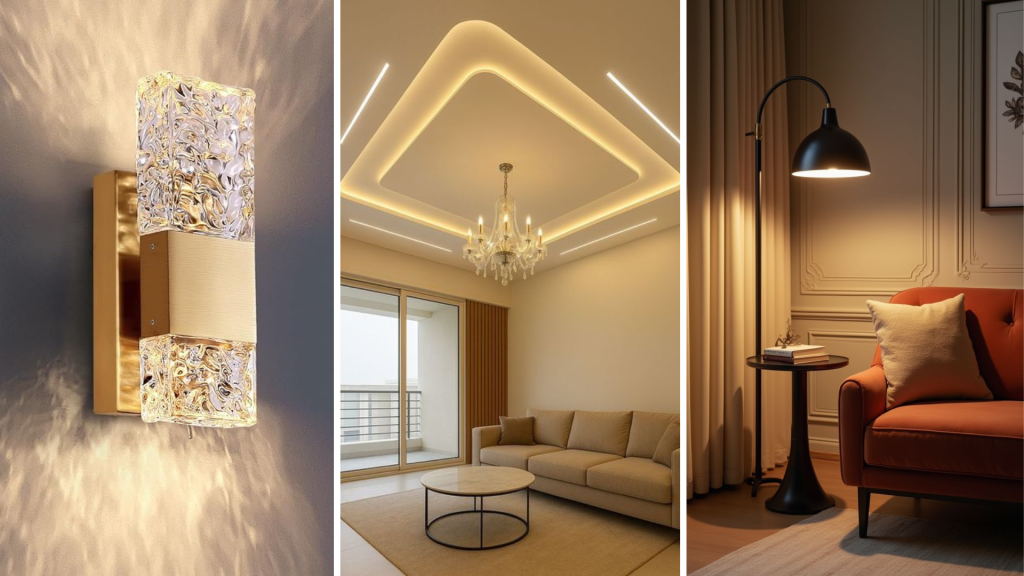 Layered lighting for small apartments