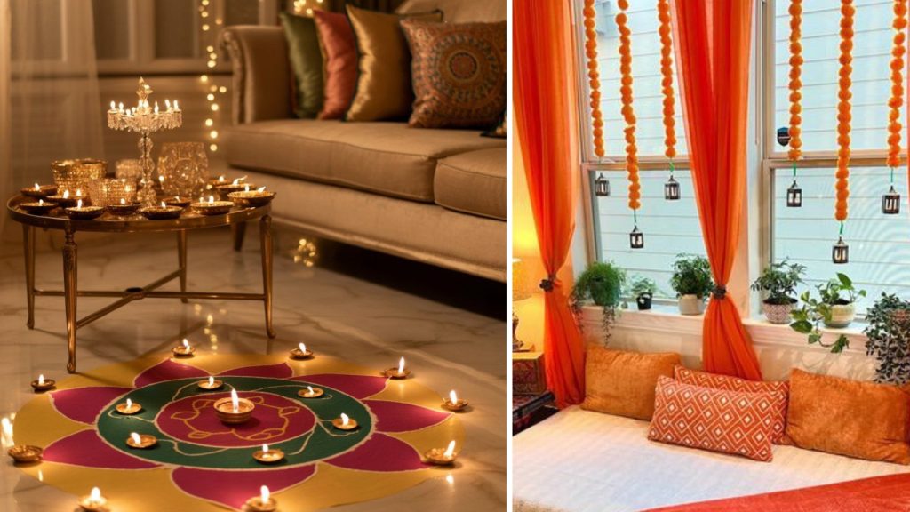 Diwali color scheme decor ideas for a peaceful home