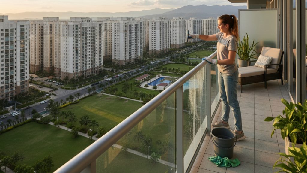 Balcony glass railing maintenance tips for modern designs
