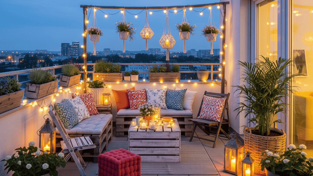 Creative DIY lighting and decor ideas for terrace