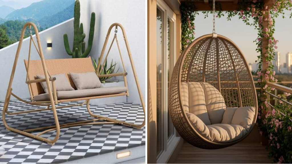 Assessing balcony structure before installing swing chair