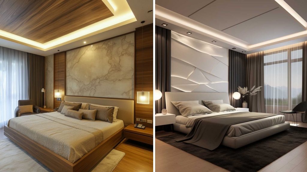 Modern bedroom PVC ceiling design