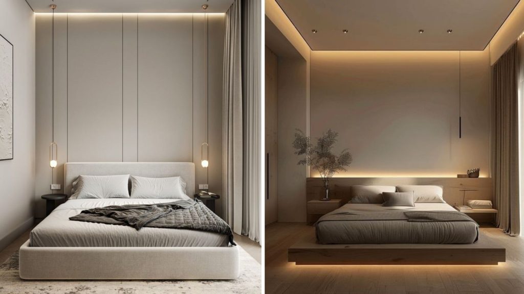 Gypsum false ceiling design for modern bedroom