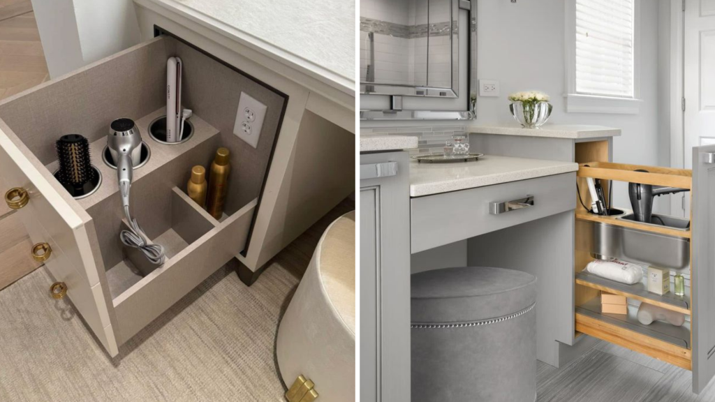 Built-In Power & Connectivity in Dressing Table