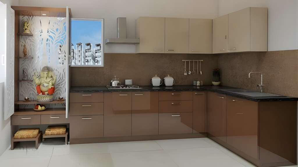 Half-Height Walls Mandir Design