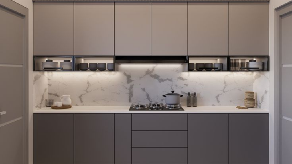 Crockery Unit in Kitchen Cabinet