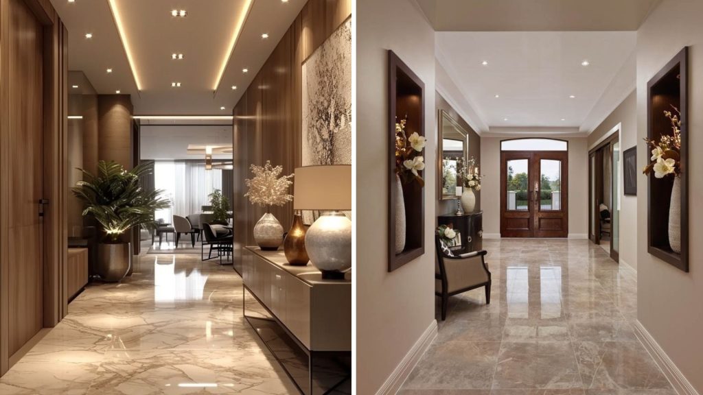 Modern hallway floor design ideas