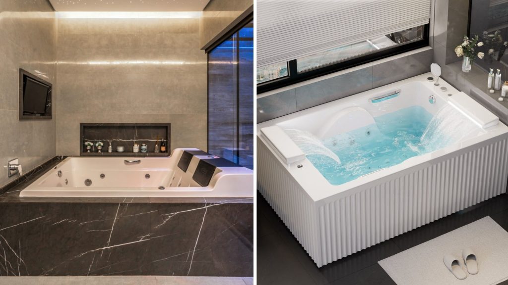 Hydrotherapy bathtub design for modern bathrooms