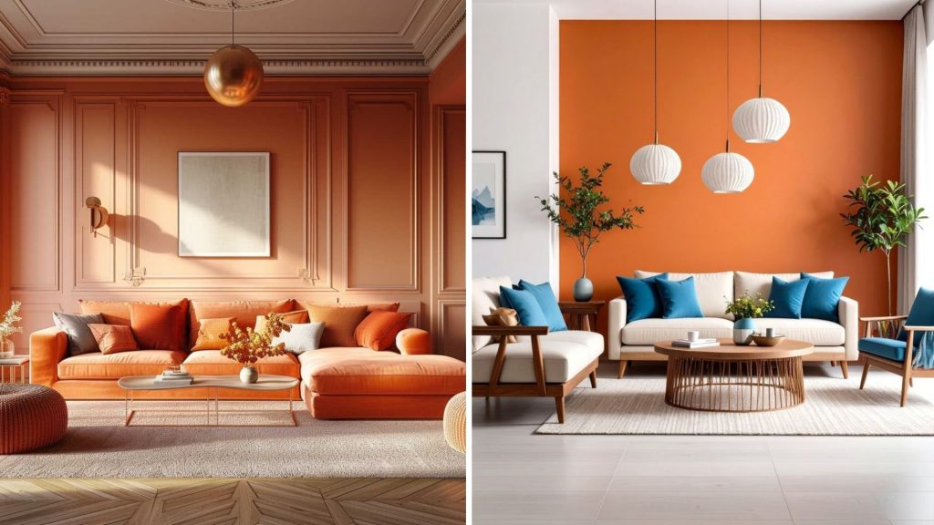 Lacquered Ginger home interior colour design for modern homes