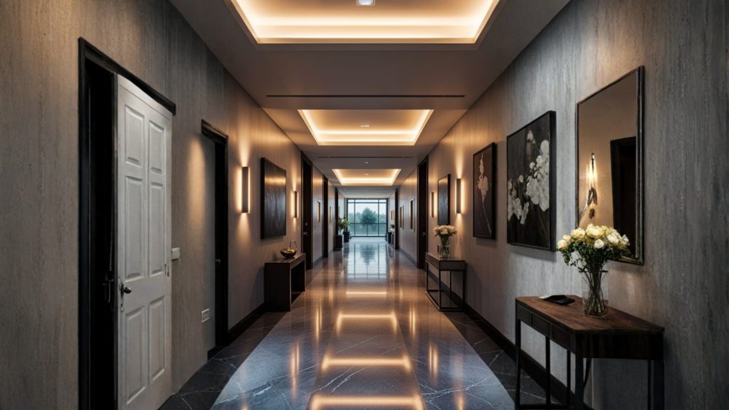 Modern corridor lighting design