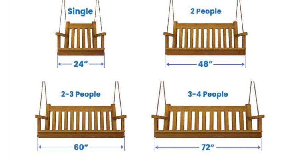 Measuring balcony space before installing a swing