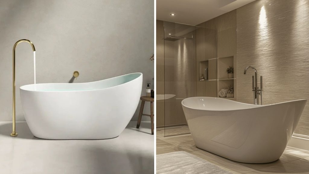 Statement freestanding bathtub design