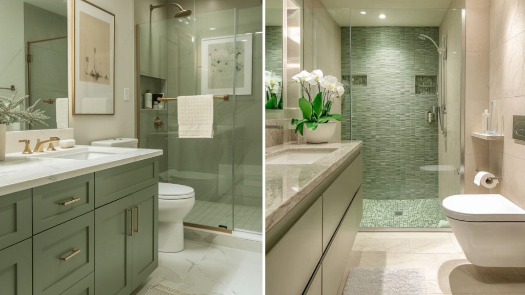 Subtle celadon wall colour for modern home interiors