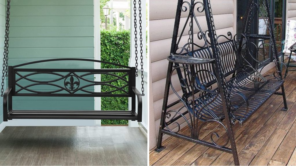 classic romantic balcony swing design