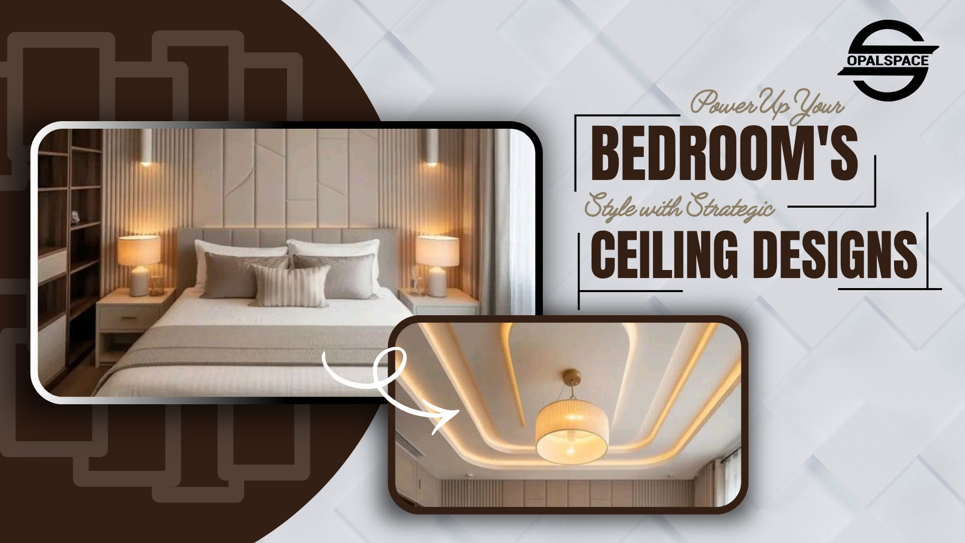 Bedroom's Style with Strategic Ceiling Designs