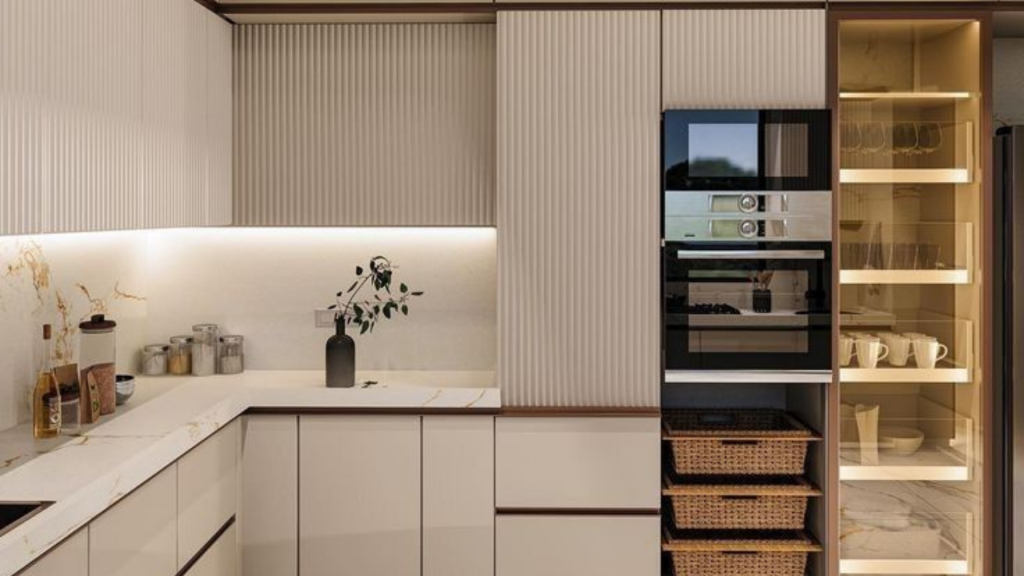 Crockery Unit in Modular Kitchen